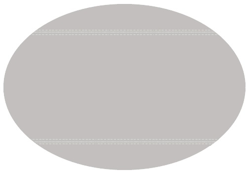 Round with stitches